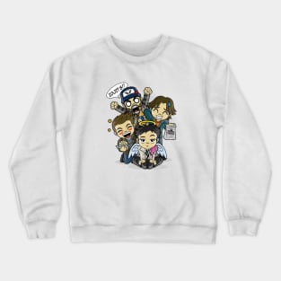 Castiel Idjits Dean Winchester Sam Crewneck Sweatshirt